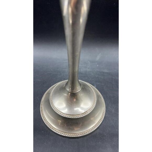 Vintage Silver-Plated 3-Pc Candle Holder Set 3-Arm Candelabra & 2 Single Holders - Picture 6 of 10